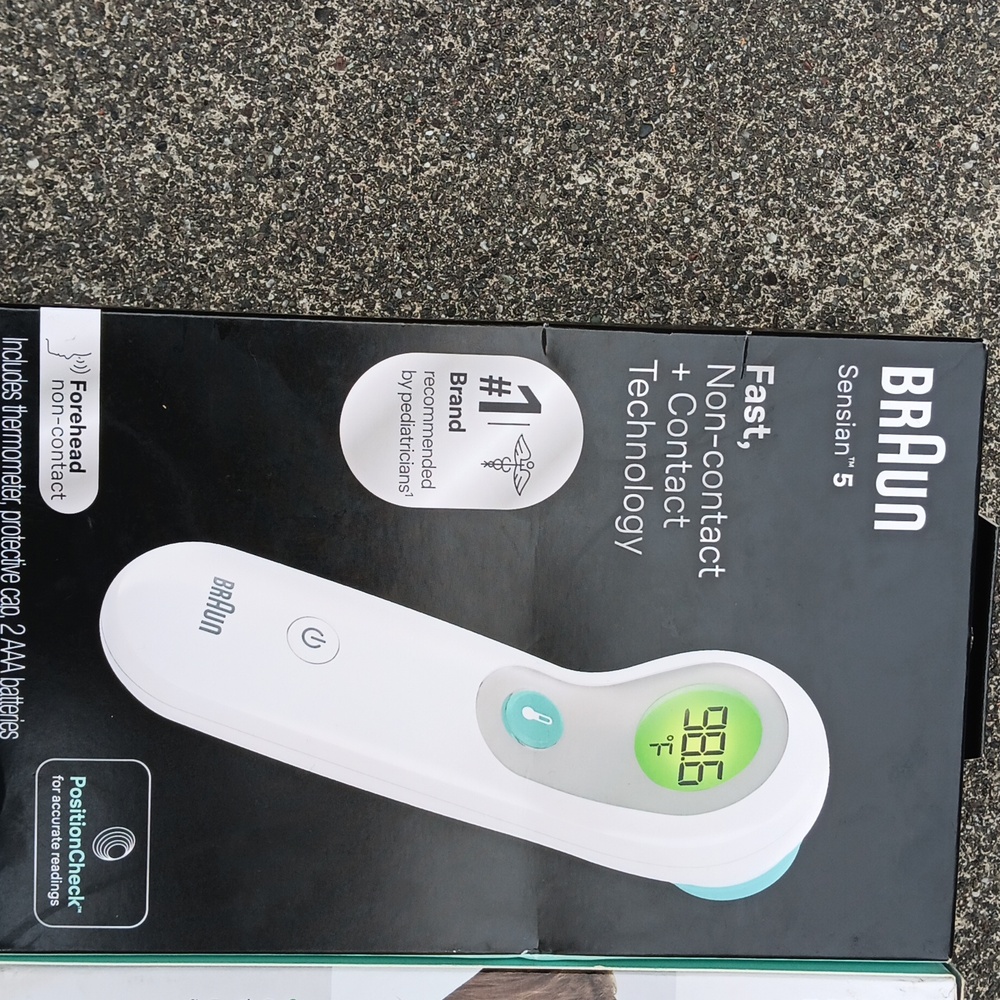 Braun sensian 5 no contact thermometer